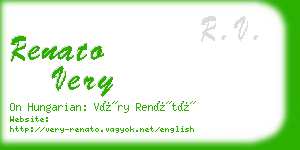 renato very business card